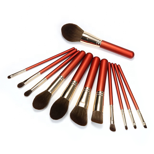 Cosmetic Exquisite Makeup Tools Brush Set Eye Oem Wood Logo Wooden Style Beauty Face Soft And Comfortable