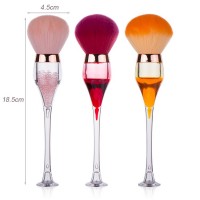 New Design goblet Shape Premium Quality Cosmetics LOW MOQ Setting Powder Big Powder Brush Private Label